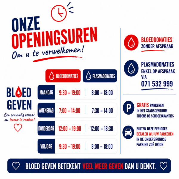 Bloedafnamecentrum in Charleroi