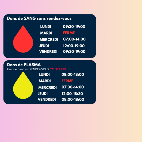 Ons bloedafnamecentrum in Charleroi
